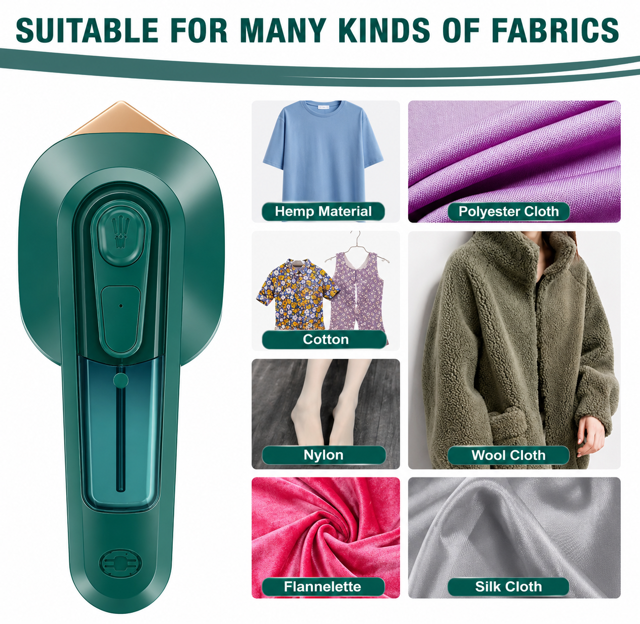 Portable Micro Steam Iron – Dry & Wet Travel Iron